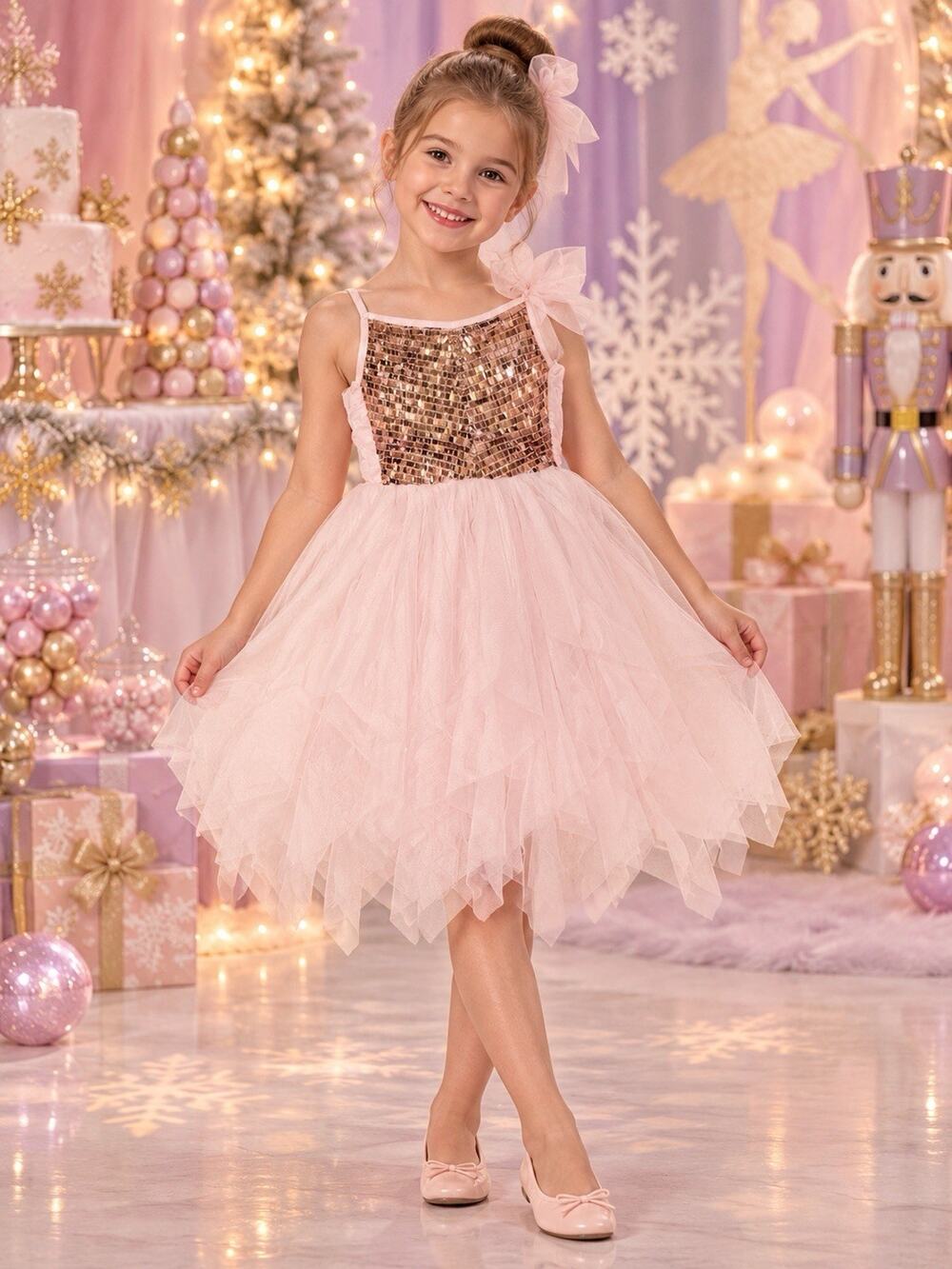 Girls Zenzi Sugar Plum Fairy Costume Tutu Dress Only 6/7